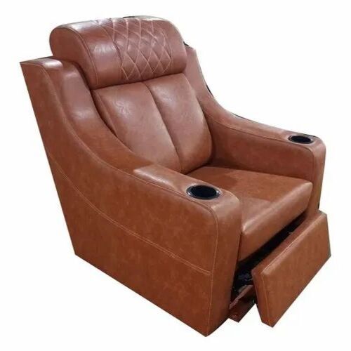 Brown Leather Recliner Sofa