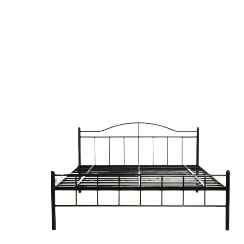 Wrought Iron Single Bed - 3X6 Size Powder Coated Finish | Attractive Design for Home Use