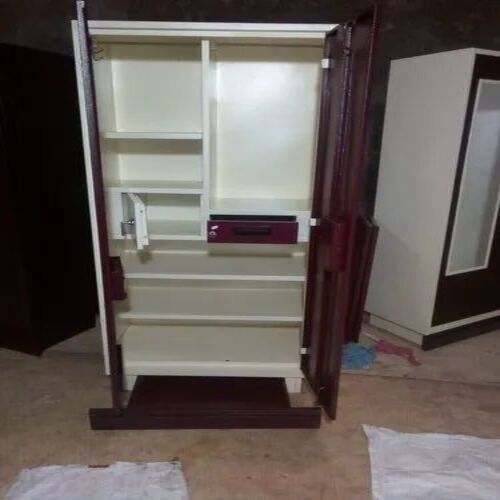 Double Door Almirah - Steel 78 x 36 x 19 Inches Brown Finish | Designed for Optimum Space and Functionality in Home Use