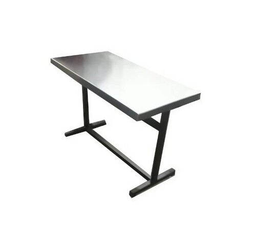 Folding Dining Table - Stainless Steel, Rectangular Shape, Polished Finish | 30-42 Inch Height, Commercial Grade Design