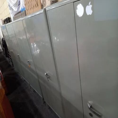 Iron Small Almirah - 30x17x60 Inches , Grey Color with 2 Lockable Doors