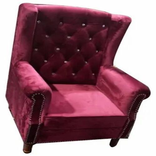 Mehroon Velvet Sofa Chair