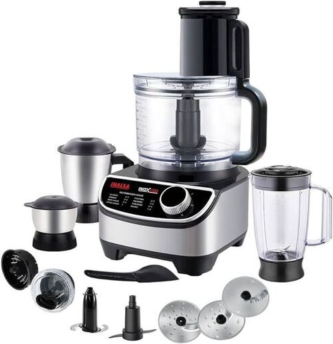 Mixer Grinder - ABS, Plastic & Stainless Steel, 4 Jars, Stainless Steel Blade, 18000 to 23000 RPM Speed | Easy to Operate, Energy Efficient, Semi-Automatic, Portable