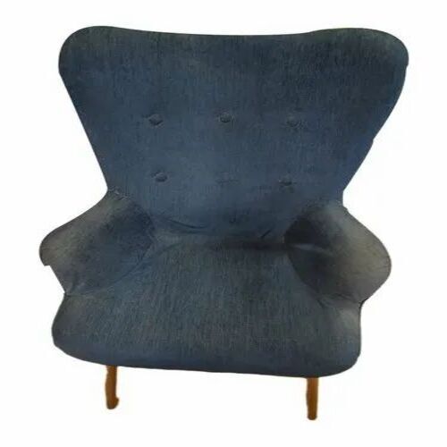 Navy Blue Velvet Sofa Chair