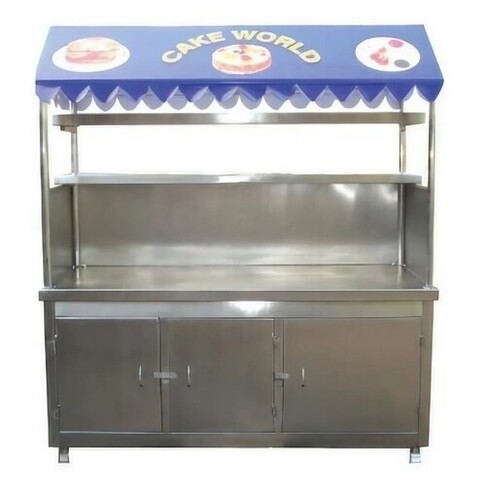 Snacks Counter - Stainless Steel, Rectangular Shape | Silver Finish, Ideal for Restaurant Use, Durable SS202/SS304 Grade