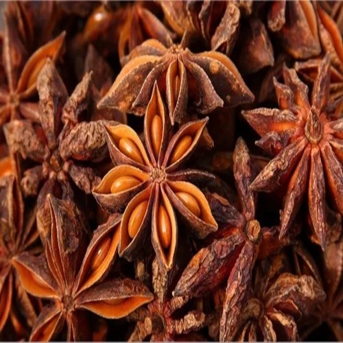 Star Anise - Organic Sun Dried Whole Spice | Good Quality, Brown Color, 12 Month Shelf Life, Store in Cool and Dry Place