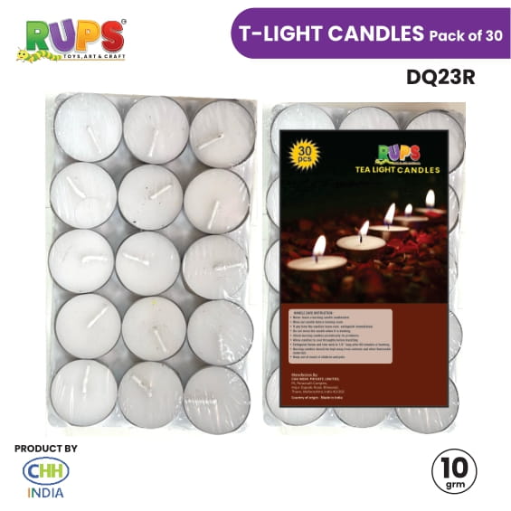 T-Light Candles - 10 Gram (Pack of 30)