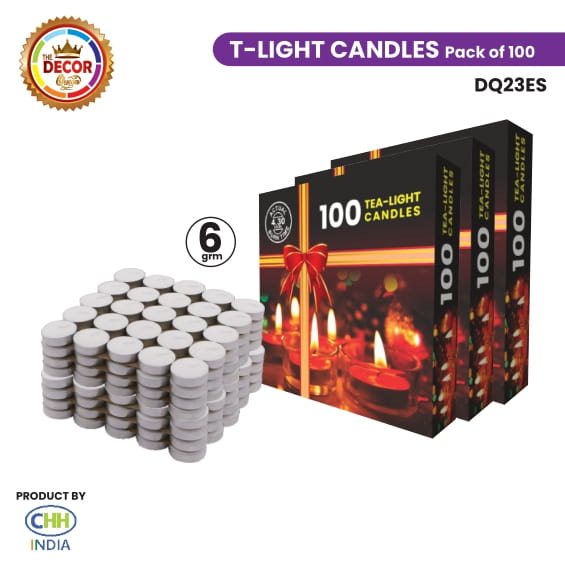 T-Light Candles - 6 Gram (Pack of 100)