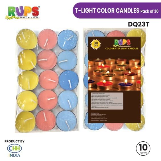 T-Light Color Candles - 10 Gram (Pack of 30)