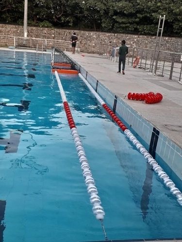 Water Polo Goal Post - PVC Material, Standard Size, Red Color, Box Type Packaging | Ideal for Cleaning Purpose