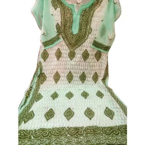 Yoke Chikankari Kurti