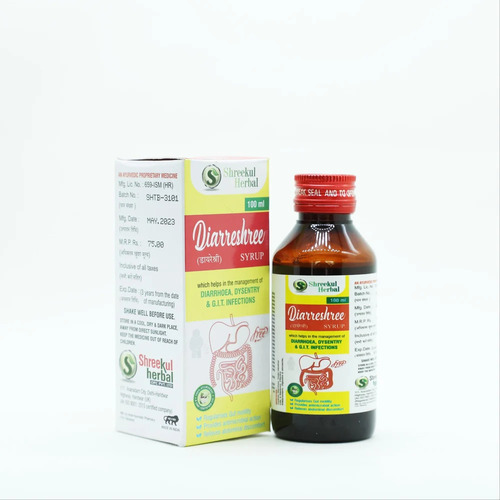 Ayurvedic Diarreshree Syrup - Medicine Grade, Syrup | Prescription Required, Tonic, Store in Dry Place
