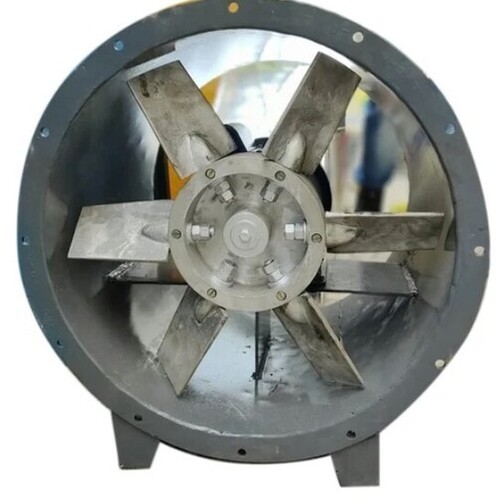 Kitchen Exhaust Fan - Mild Steel, 12 Inch , Silver Color, 6 Blades, Rust Proof, 220V Voltage, 50 Hz Frequency