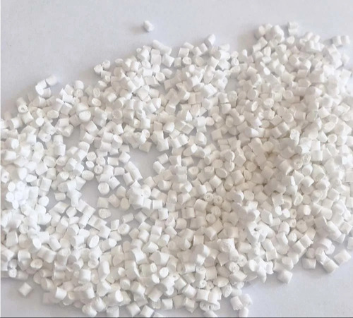 Milky Reprocessed Plastic Granules