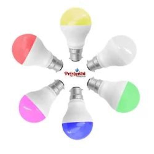 Multi Color Led Bulb - Ceramic Material, Round Shape, 5 To 20v Input | Long Lifespan, Wide Beam Angle, Waterproof Design, Low Power Consumption, Cool White Light, Instant On, Shock Resistant, 18 Months Warranty