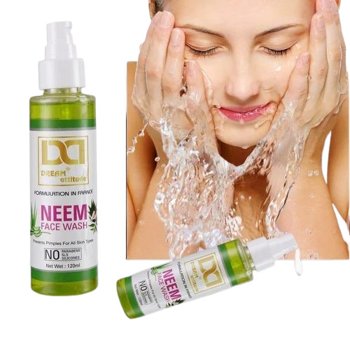 Neem Face Wash - Herbal Liquid for All Skin Types | Unisex, Adults, White Color, Gentle Cleansing