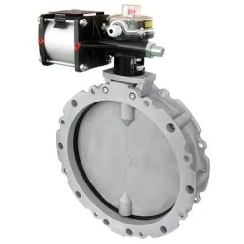 Pneumatic Butterfly Valve - Aluminium, More Than 9.0 Inch, Black & Silver | Semi-Automatic, Electric Actuator, 25 Bar Pressure, Medium Temperature