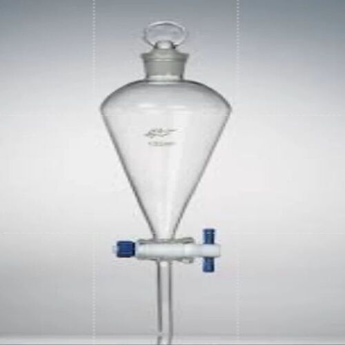 Separating Funnel - 60ml Capacity, Transparent Glass Material | Ideal For Chemical Laboratory Use