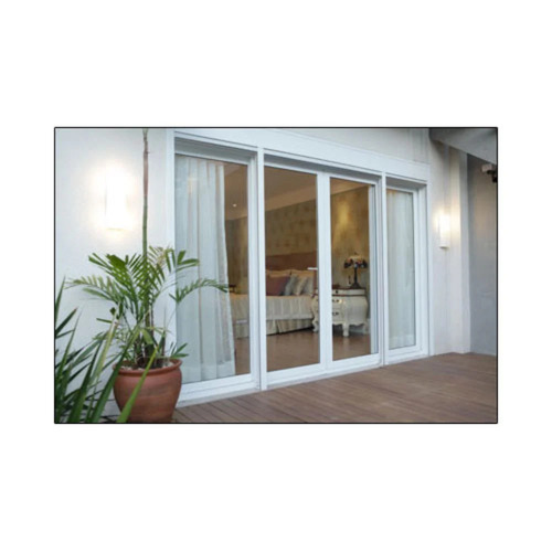 UPVC Casement Door - High Strength, White Color | Solid Wood Frame, Suitable for Home and Residential Use