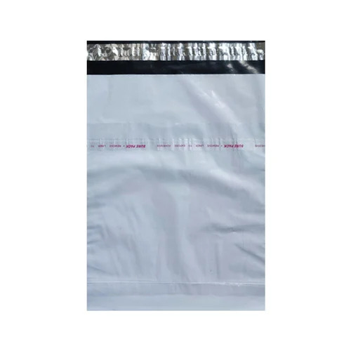 White LDPE Plain Courier Bag