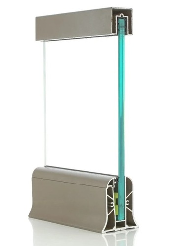 Alluminium Continuous Profile - Rectangle Shape, Silver Color | Ideal For Balcony Mounting, Suitable For Clinics, Versatile Metal Product