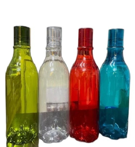 Cool Pet Water Bottle - Plastic, 200ML Capacity, Multi-Color, Round Shape - Leakproof Design with Secure Screw Cap for Your Pets