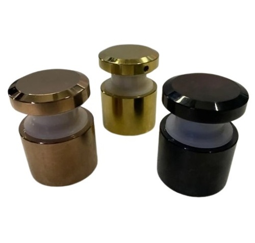 Glass Point Fittings - Stainless Steel SS Grade 304, 38MM & 50MM Sizes | Plain Pattern Suitable For Staircase & Balcony Use