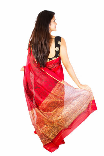 Manjusha Linen Saree