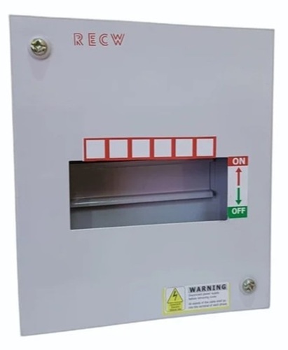 Mcb Distribution Board - 10 Way Single Door Mild Steel Grey Surface Finish