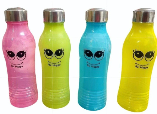 Plastic Water Bottles - Durable Leakproof Design, 500ml Capacity in Multi-Color Round Shape | Ideal for Industrial Use