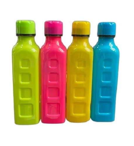Multi-Color Square Pet Bottle - New Designer Quality Leakproof Design Eco-Friendly Materials Perfect for Pet Hydration