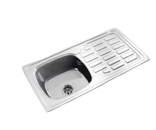 Stainless Steel Sink - Customized Size, Polished Finish | Durable, Long Lasting, Fine Quality, Above Counter Installation