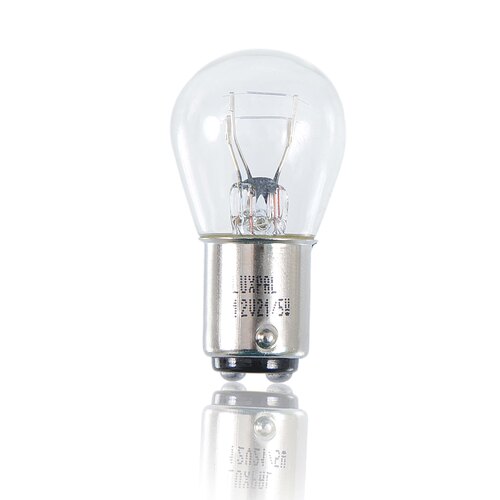 Tail Light - Glass & Metal, Standard Size, White Halogen Lighting | High Shock, Water, And Crack Resistance, Easy To Install, Better Visibility