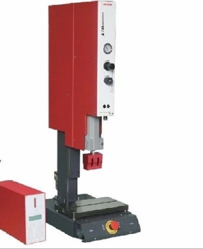 Ultrasonic Plastic Welding Machine - 220V Single Phase, 5000 pcs/day Capacity | Features Auto Operation, Pneumatic Pressure 5kg, 150x150mm Plate Size