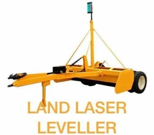 Land Laser Leveller - Premium Grade, Semi-Automatic Operation at 90Â°C , 3 Meter Working Width, Orange Mild Steel Design