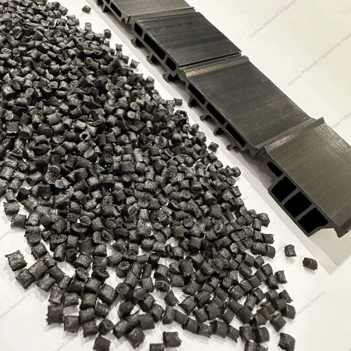 Nylon 6 Black Glass Field Granules - 15% Recycled, Eco-Friendly Industrial Grade, Black Color | Nylon 66 Material Feature, Suitable for Plastic Industry
