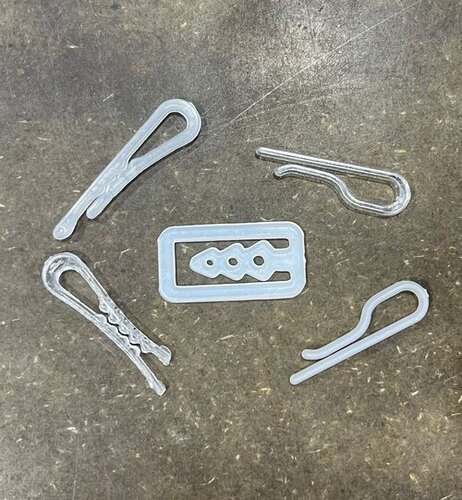 Plastic Packing Clip - Plastic Material, Multiple Sizes Available, White Color | Reusable, Durable, Lightweight, Ideal For Organizing Garments