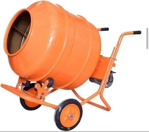 Portable Concrete Mixer - Premium 260 Ltr. Drum, 27.5" Diameter | Lightweight Steel Build, Low Maintenance, High Mixing Efficiency, Adjustable Drum Angle, Quick Setup, Sturdy Frame