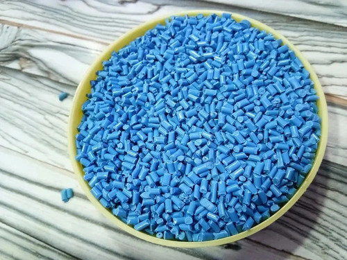 Recycled Blue LDPE Granules