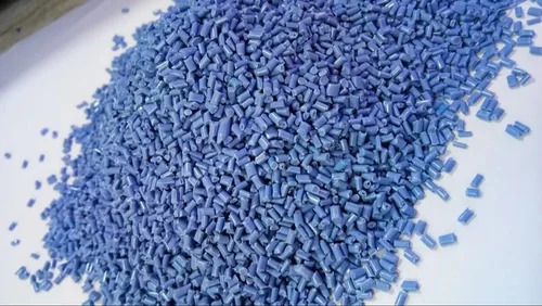 Recycled HDPE Blue Granules