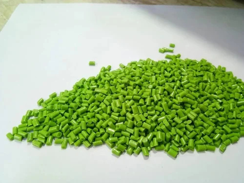 Recycled HDPE Green Granules - Natural Industrial Grade, Green Color | Eco-Friendly, Recycled Material for Plastic Industry Applications