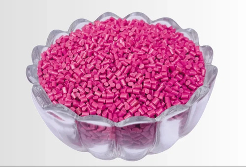 Recycled Pink LDPE Granules