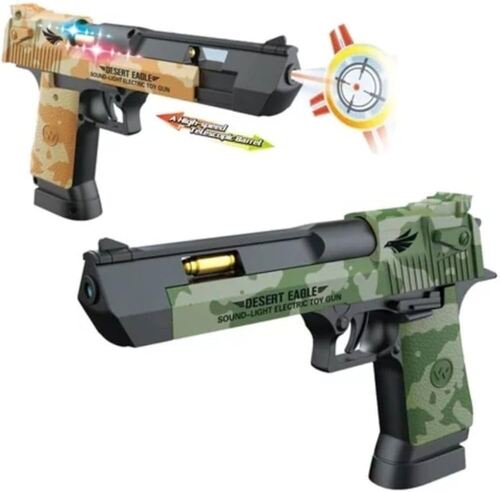 Sound Light Plastic Gun - ABS Material, Lightweight Design, Multiple Colors | Realistic Sound Effects, Colorful Flashing Lights, Easy-to-Use Trigger Mechanism, Safe for Children's Play