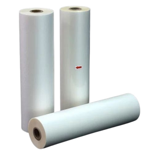 Thermal Laminating Roll - Tear Resistant, Plain Design, 12-Inch Rolls | Waterproof, Self-Adhesive, Heat Sensitive, Eco-Friendly, White