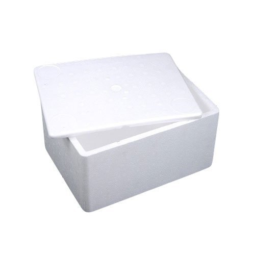 Thermocole Box - Standard Size, Plain White Design | Lightweight, Moisture-Resistant, Eco-Friendly Packaging Solution