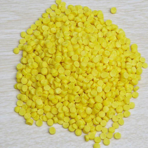 Yellow PP Raffia Reprocessed Granules