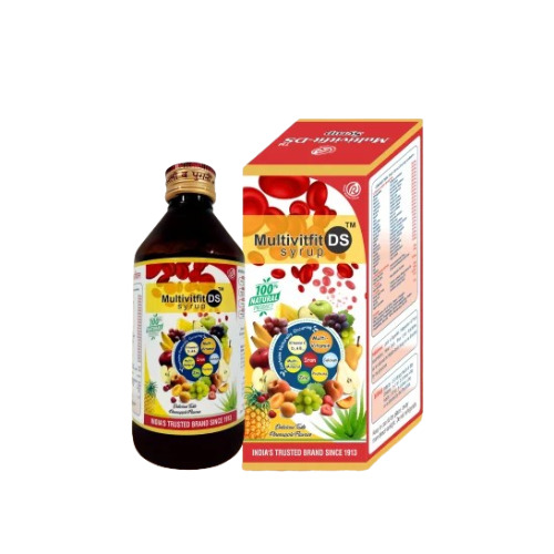 Ayurvedic Multivitamin Syrup - 200 ML for All Age Groups | Dosage 10-15 ML Twice a Day, Cool Storage