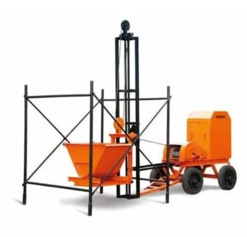 Builder Hoist Machine - 1 Ton Load Capacity, 15 m Chain Length, With Trolley Option, Heavy Duty Blue Design