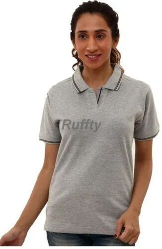 Charcoal Polo T Shirt - Cotton Sizes S M XS XXS | Short Sleeves Polo Collar Moisture-Wicking Versatile Style Fade Resistant Reinforced Seams