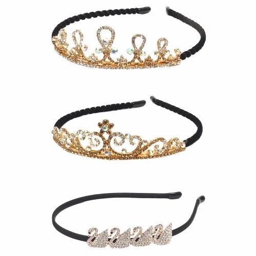 Hair Bands - Nylon Material, Customisable Black Design | Non-Stretchable Accessory for Personal Use, Ideal for Women